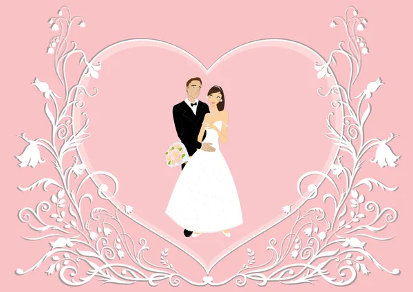 Hermosa pareja — Vector de stock