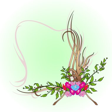 soyut çiçek sınır