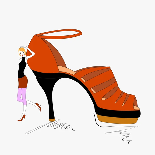 Chaussure intelligente — Image vectorielle