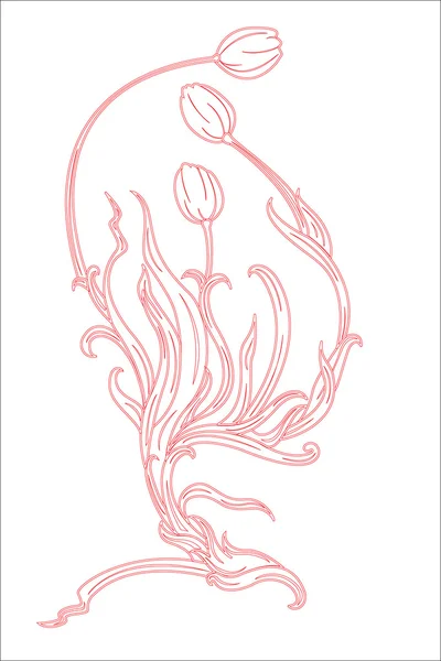 美丽的郁金香 — 图库矢量图片