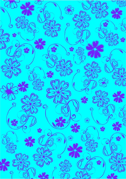 Fondo retro abstracto floral — Vector de stock