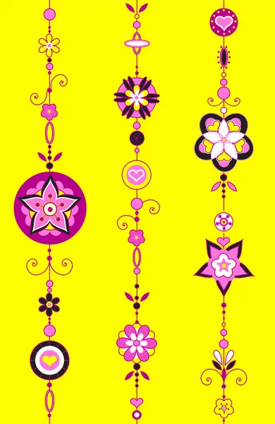 Chimes decorativos de viento — Vector de stock