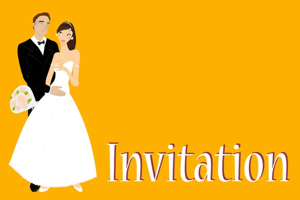 Invitación boda — Vector de stock