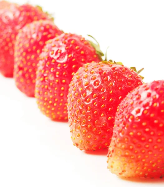 Red ripe strawberries close up — Stock Photo, Image