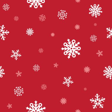 kar kırmızı deseni