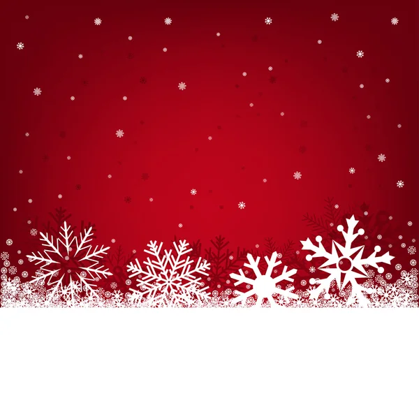 赤いクリスマスの背景 — ストックベクタ
