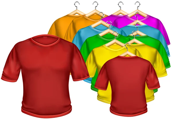 Camiseta multicolor — Vector de stock