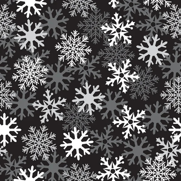 黒い雪パターン — ストックベクタ