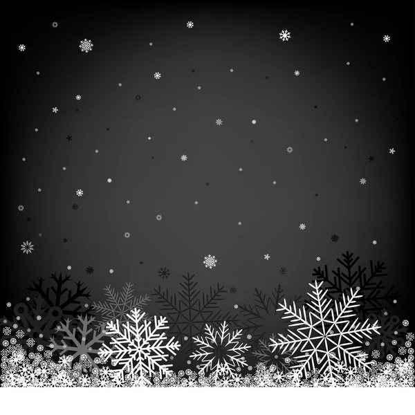 Fondo negro de Navidad — Vector de stock