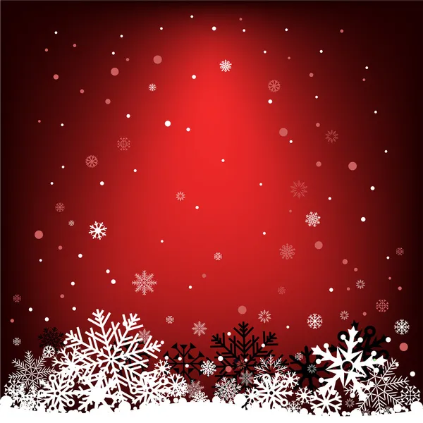 Tmavě červená sněhu OK pozadí — Stockový vektor