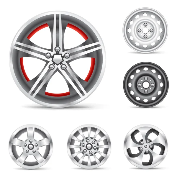 Set of rims — Stock Vector