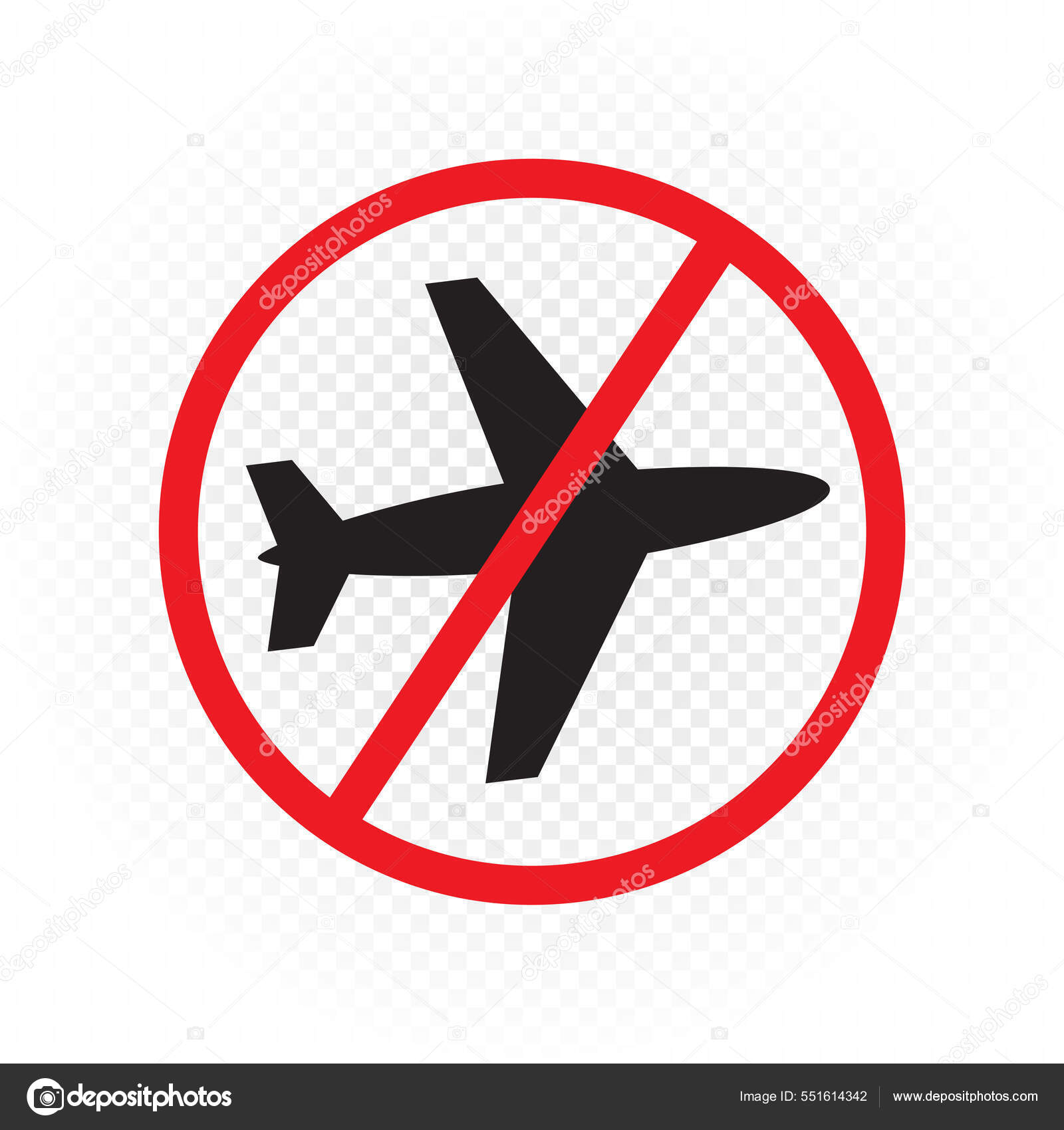 Plane fighter fly prohibited sign symbol icon Stock Vector by ©romvo79  551614342