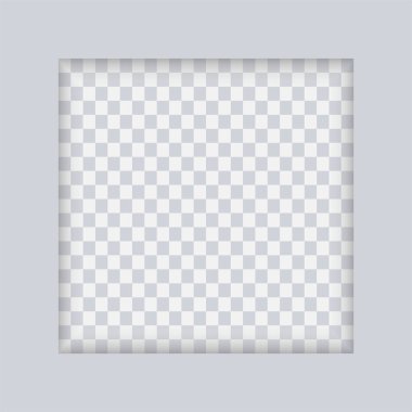 Advertising square gray frame with shadows. Poster advertising stand board. Promotion advertise empty blank business mockup. Promo sign symbol