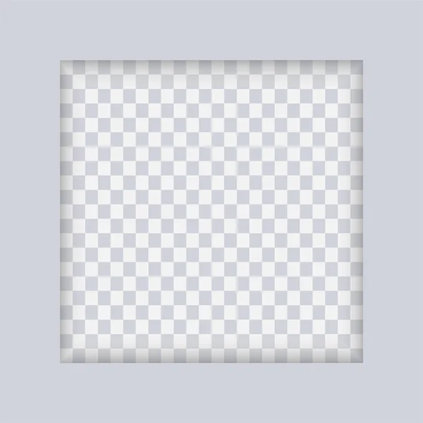 Advertising Square Gray Frame Shadows Poster Advertising Stand Board Promotion — Stok Vektör