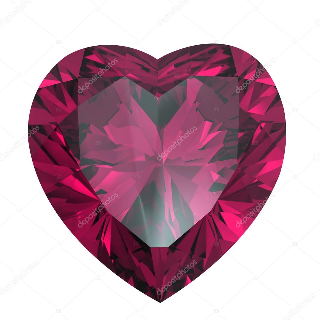 Heart cut shop ruby