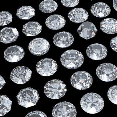 arka plan ile yuvarlak elmas