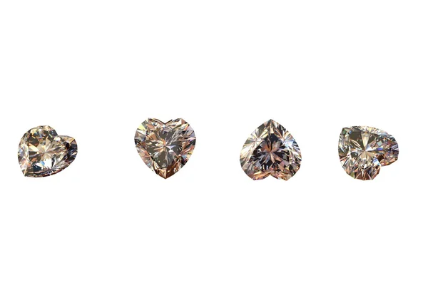 Kolekce šperků drahokamy. koňak diamond — Stock fotografie