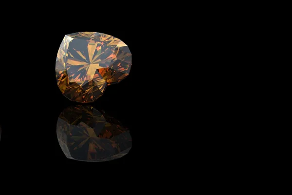 Citrine. Collections de bijoux gemmes sur noir — Photo