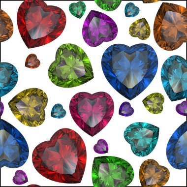 izole kalp şeklinde elmas