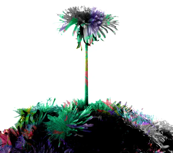抽象的な花の背景。タンポポ — ストック写真