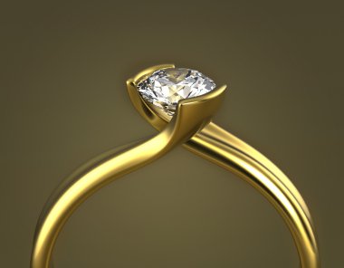 beyaz zemin üzerinde elmas alyans. aşk işareti