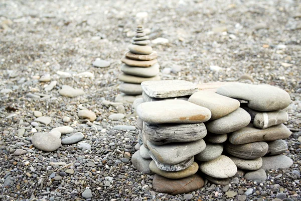 Stones on sea shore closeup — Stock Photo, Image