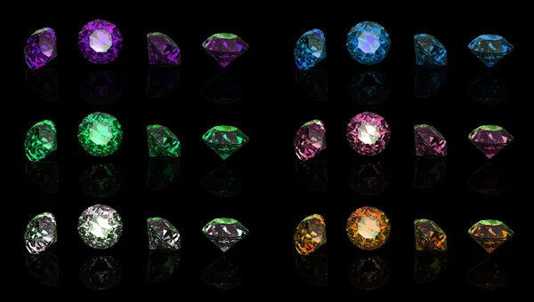 Collections of gems — Stock Photo, Image