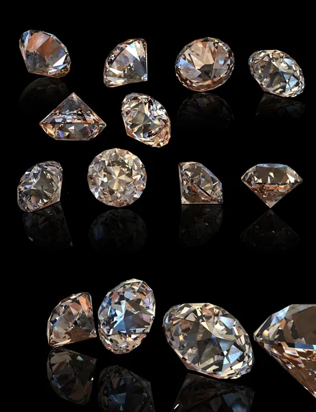Diamante conhaque redondo — Fotografia de Stock