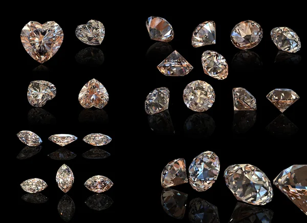 Круглі коньяк diamond — стокове фото