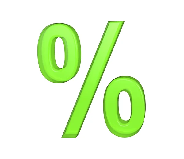 Bussines symbols. 3D percentage — Stock Photo, Image