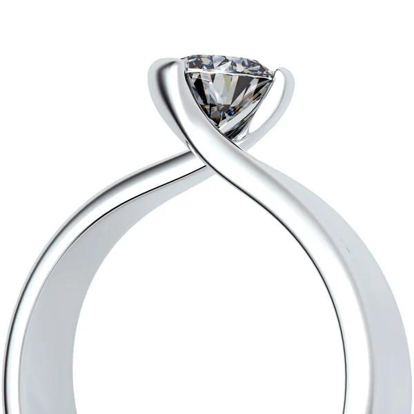 Γαμήλιο δαχτυλίδι με διαμάντι — 图库照片