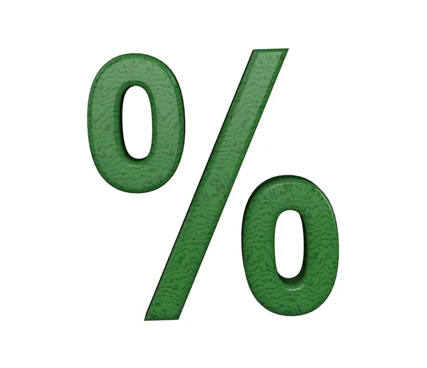 Symbole bussines. procent 3D — Zdjęcie stockowe