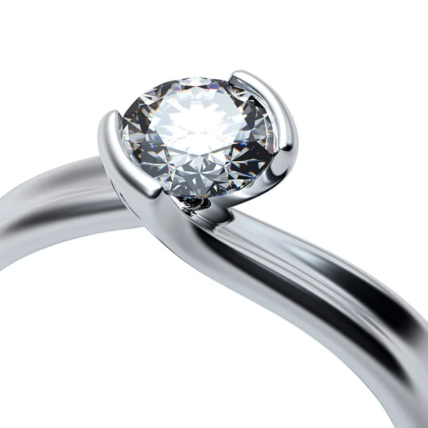 Διαμαντένιο δαχτυλίδι γάμου — Φωτογραφία Αρχείου