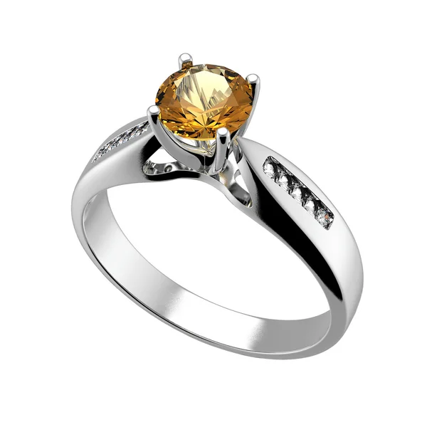 Anello di diamanti di nozze — Foto Stock