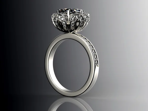 Ring with Diamond — Stock Photo, Image