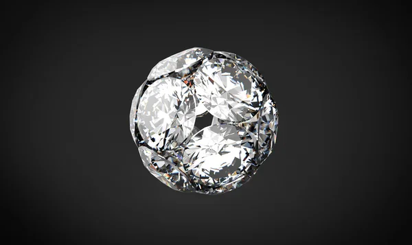 3D-diamanten render — Stockfoto