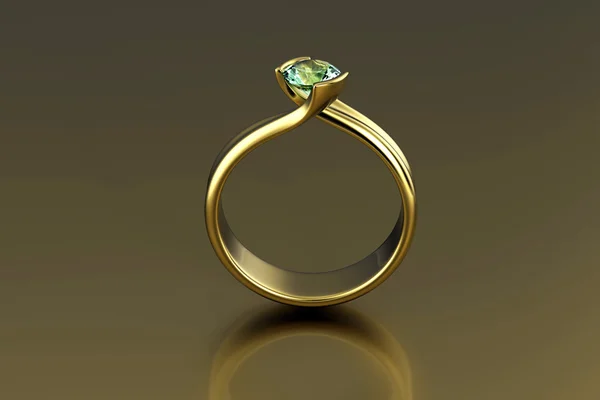Ring with diamond — Stock Photo, Image