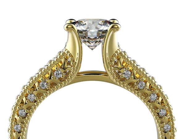 Ring with Diamond — Stock Photo, Image