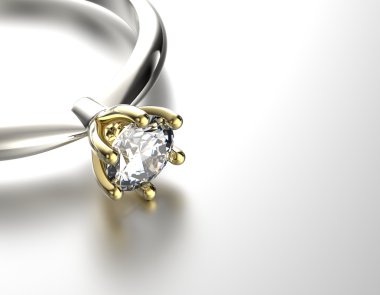 Golden Engagement Ring