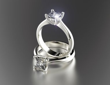Golden Engagement Ring