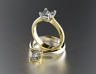 Golden Engagement Ring