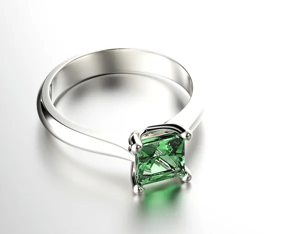 Golden Engagement Ring — Stock Photo, Image