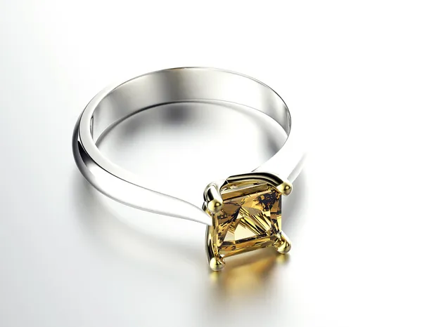 금 약혼 반지 — 스톡 사진