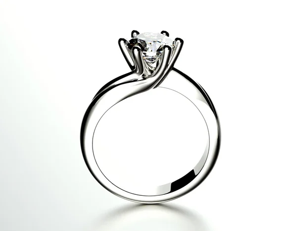 Golden Engagement Ring — Stockfoto