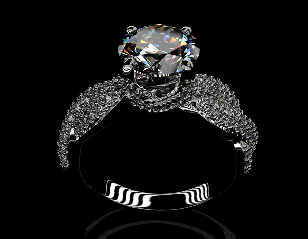 Ring mit Diamant — Stockfoto