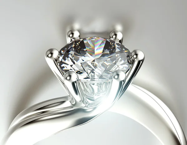 Ring with diamond — Stock Photo, Image