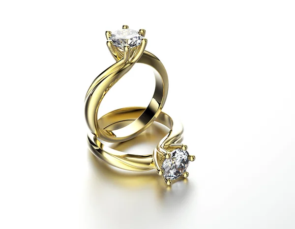 Rings with diamond — Stock Photo, Image