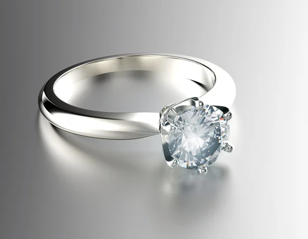 Cincin pernikahan dengan berlian — Stok Foto
