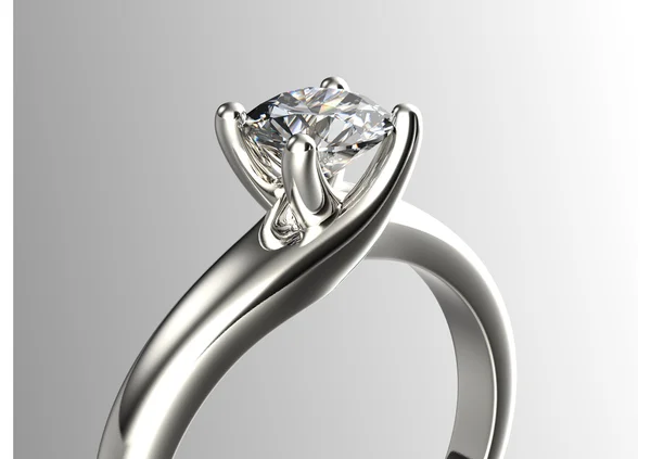 Ring mit Diamant — Stockfoto