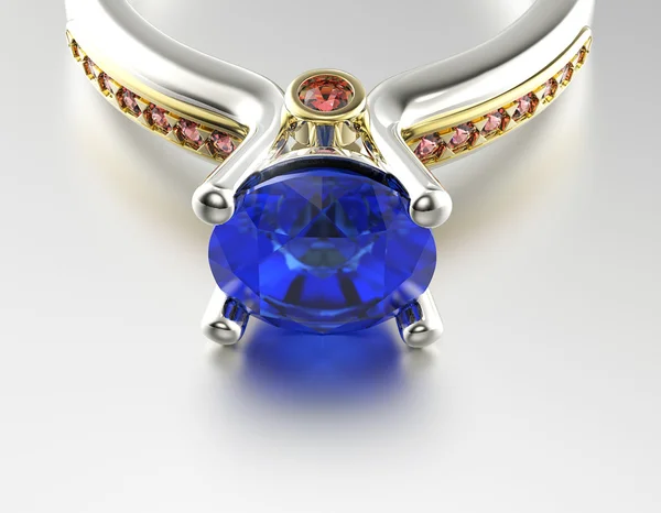 Ring with diamond — Stock Photo, Image